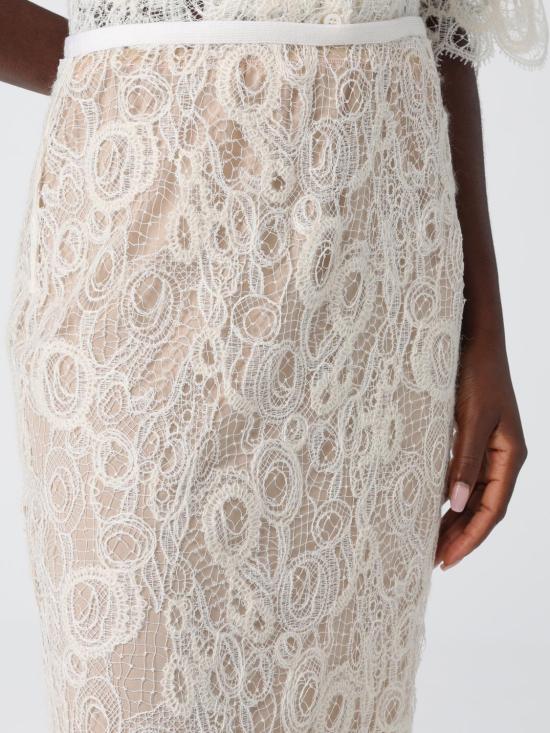 25FW 파비아나 필리피 롱 스커트 GND215F417L554 0145 White - FABIANA FILIPPI