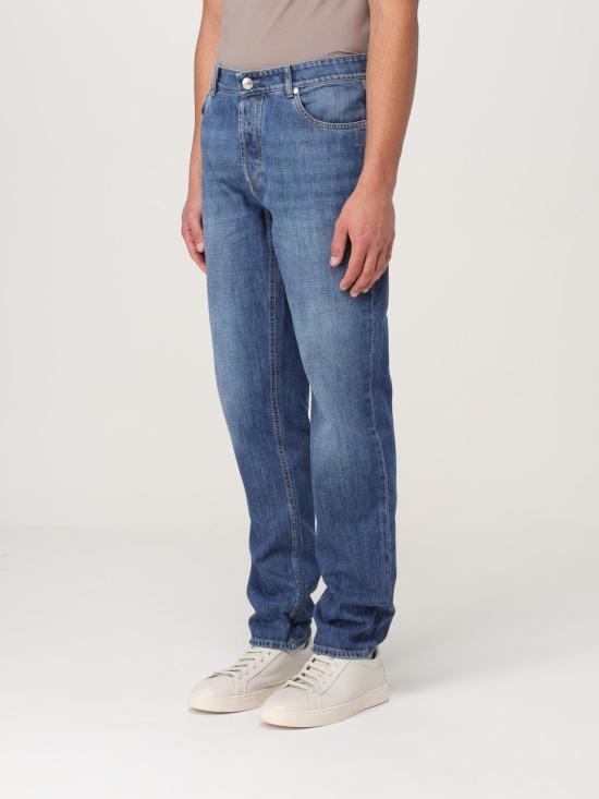 25FW 브루넬로 쿠치넬리 데님 팬츠 M0Z37D3210 C1471 Blue 1 - BRUNELLO CUCINELLI