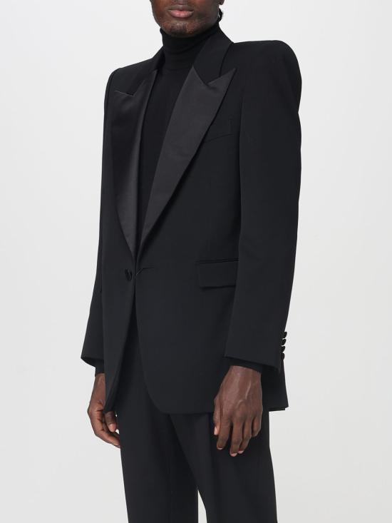 25FW 생로랑 수트 자켓 844999Y7E63 1000 Black - SAINT LAURENT