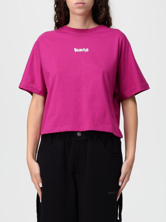 25FW 디스클레이머 반팔 티셔츠 55151 BORGOGNA ST BIANCA Burgundy