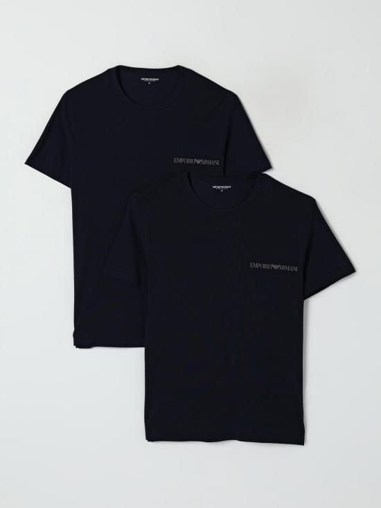 25FW 엠포리오 아르마니 반팔 티셔츠 EM000391AF10779 MB143 Blue - EMPORIO ARMANI