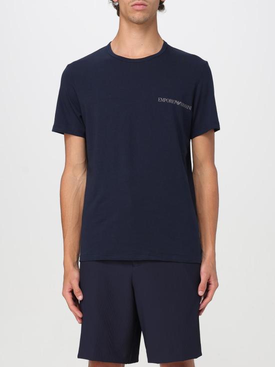 25FW 엠포리오 아르마니 반팔 티셔츠 EM000391AF10779 MB143 Blue