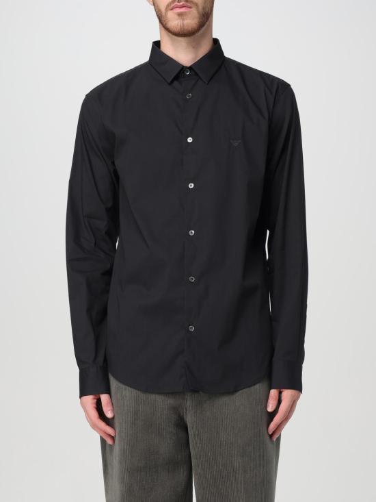 25FW 엠포리오 아르마니 긴팔 셔츠 8N1C091NI9Z 0999 Black