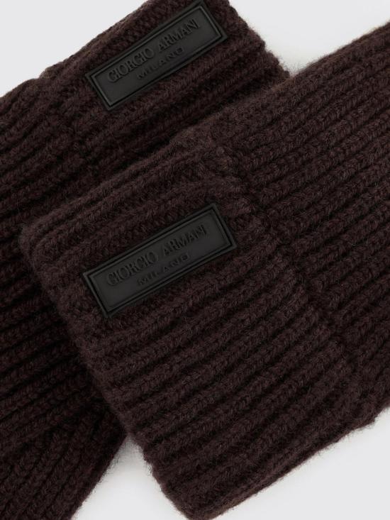 25FW 조르지오 아르마니 장갑 7441411A200 00059 Brown - GIORGIO ARMANI