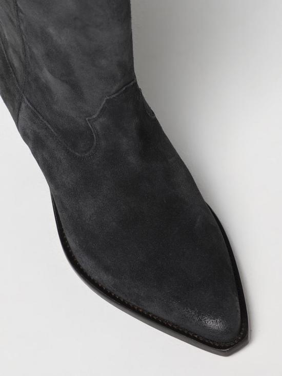 25FW 이자벨마랑 두에르토 레더 카우보이 부츠 BO0003FAA1A03S 02FK Black - ISABEL MARANT