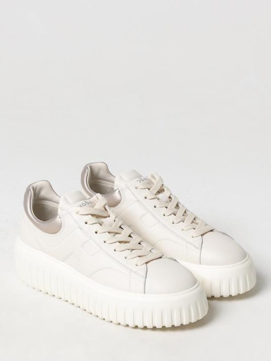 25FW 호간 H-스트라이프 스니커즈 HXW6450FC60KU0 0GAN Beige - HOGAN