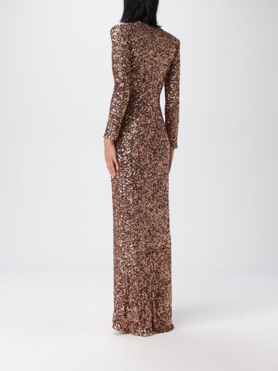 25FW 엘리자베타프랜치 롱 원피스 ABR30 EC1 Brown - ELISABETTA FRANCHI