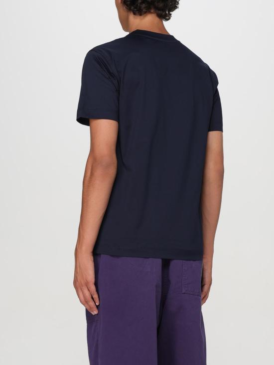 25FW 버버리 EKD 자수 반팔 티셔츠 8091396 Blue - BURBERRY