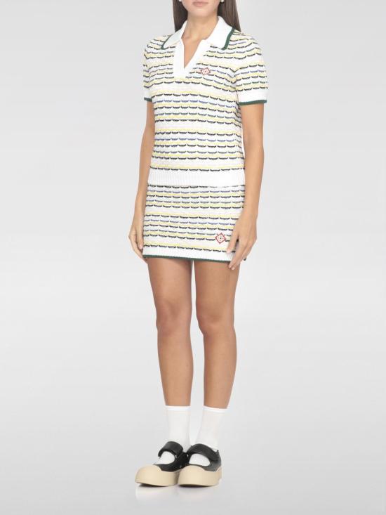 25FW 카사블랑카 스커트 WPF25KW1026 01 White - CASABLANCA