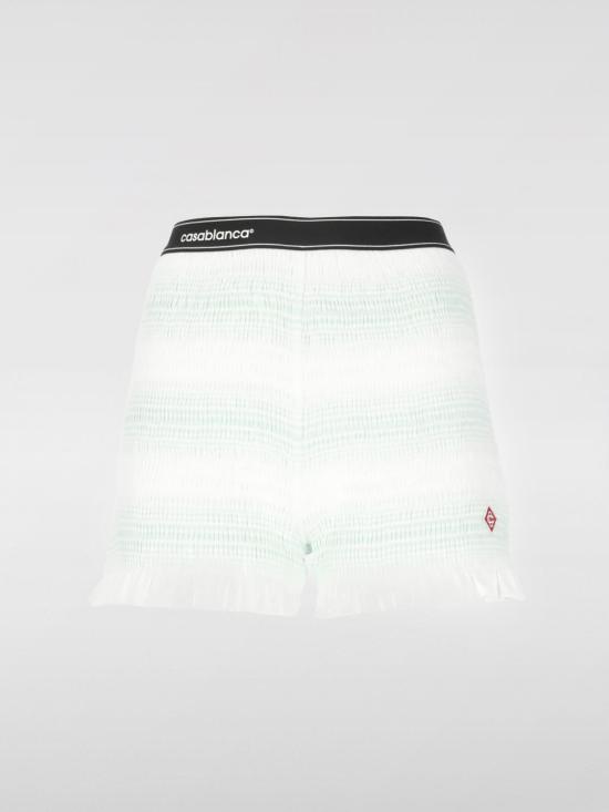 25FW 카사블랑카 숏팬츠 WPF25JTR163 01 White - CASABLANCA