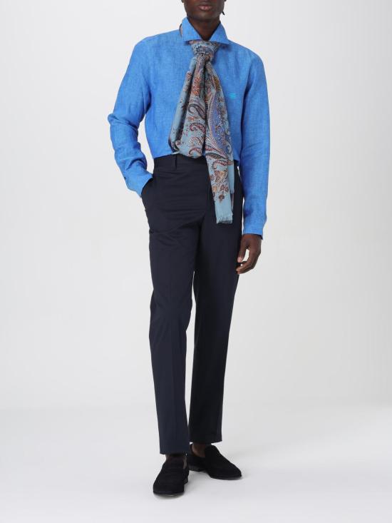 25FW 에트로 긴팔 셔츠 MRIB000299TU3D1 B0322 Gnawed Blue - ETRO