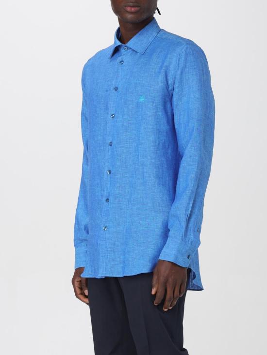 25FW 에트로 긴팔 셔츠 MRIB000299TU3D1 B0322 Gnawed Blue - ETRO