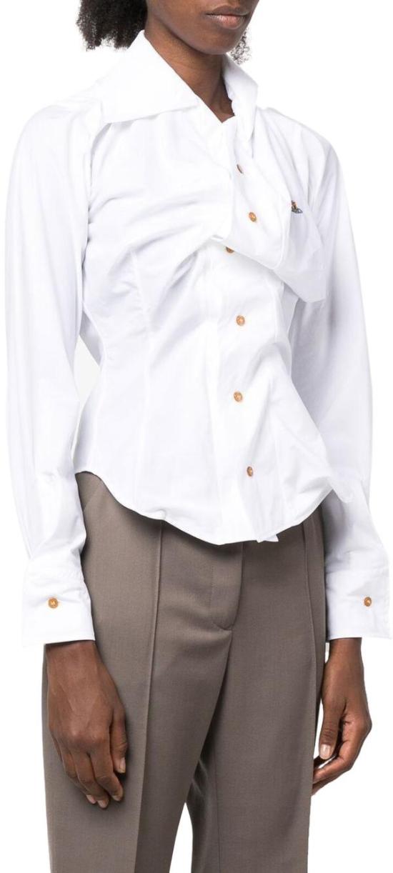 25FW 비비안웨스트우드 셔츠 1501000CW009QA401 WHITE - VIVIENNE WESTWOOD