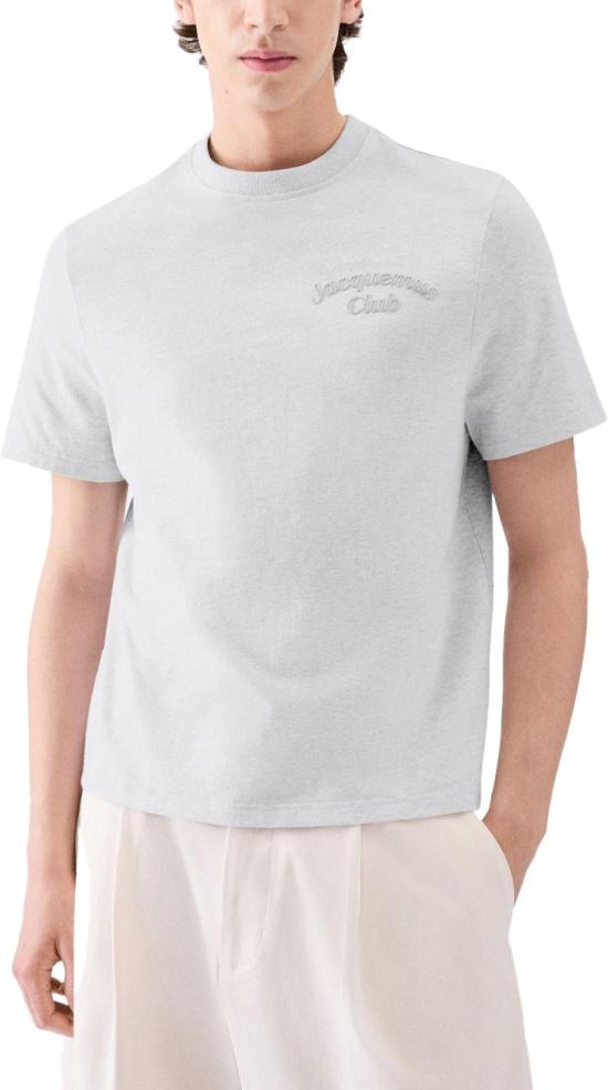 25FW 자크뮈스 반팔 티셔츠 TSM00564AJ000689FJ GREY - JACQUEMUS