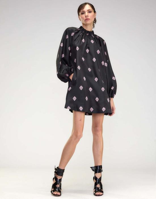  신시아 로리 숏 원피스 신시아 로울리 세컨드 네이처 실크 태피타 드레스 - CYNTHIA ROWLEY