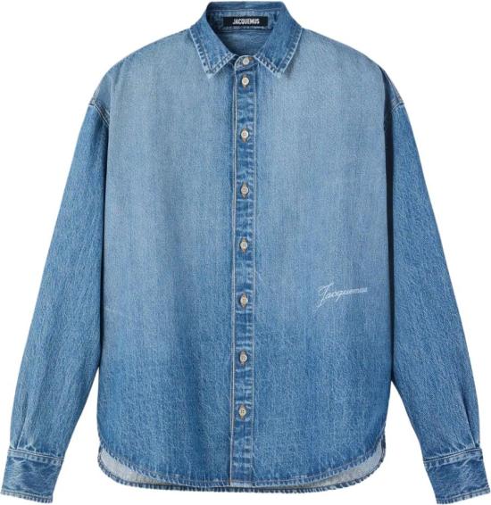 26FW 자크뮈스 시몽 드 님 데님 셔츠 SHM00545AD0001733C BLUE