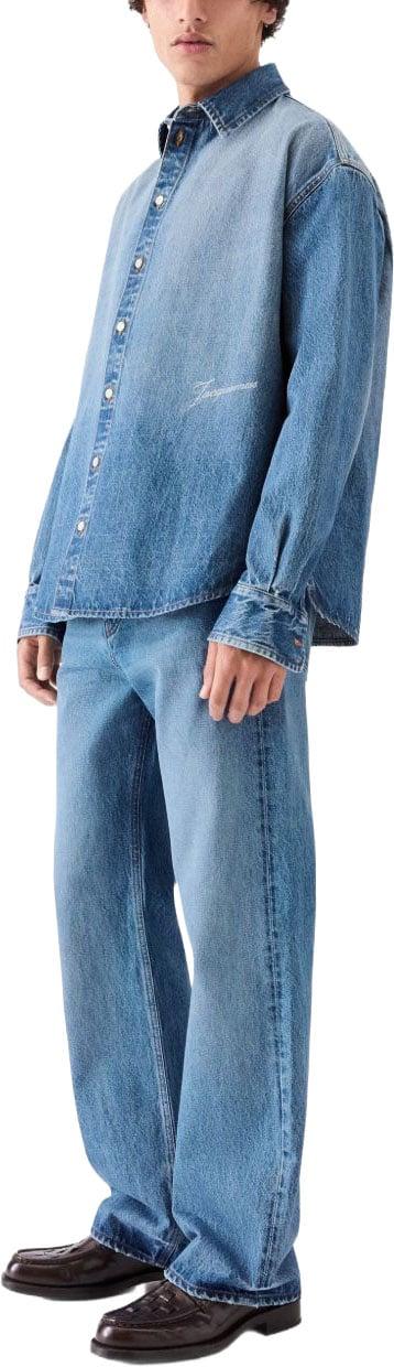 26FW 자크뮈스 시몽 드 님 데님 셔츠 SHM00545AD0001733C BLUE - JACQUEMUS