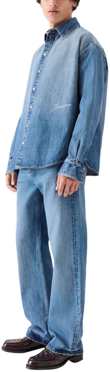 26SS 자크뮈스 데님 셔츠 SHM00545AD0001733C BLUE - JACQUEMUS