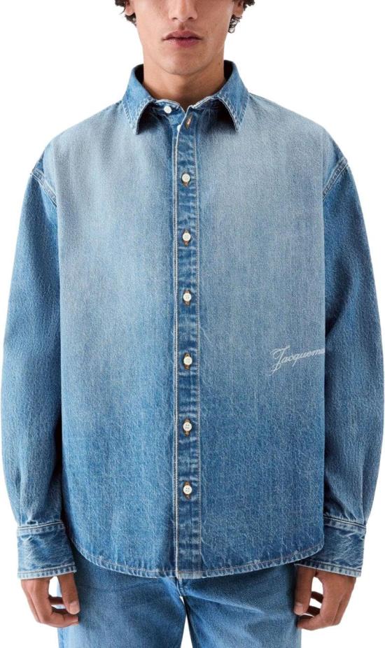 26FW 자크뮈스 시몽 드 님 데님 셔츠 SHM00545AD0001733C BLUE - JACQUEMUS
