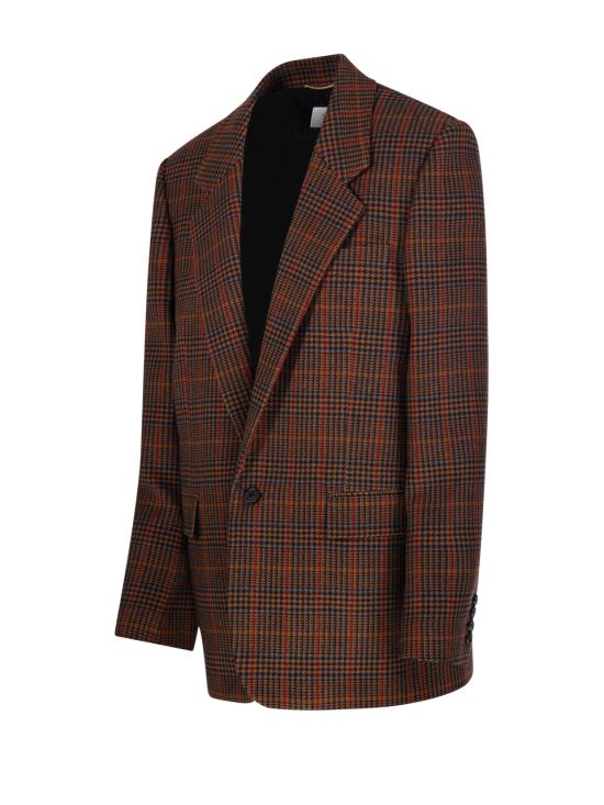 25FW 생로랑 수트 자켓 842593 Y3J59 2034 MARRON MULTICOLORE - SAINT LAURENT