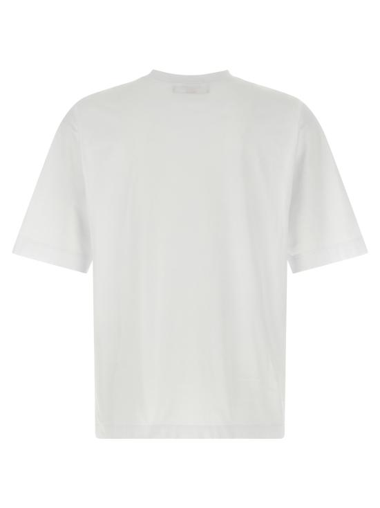 25FW 디스퀘어드2 반팔 티셔츠 S71GD1596D20020100 White Black - DSQUARED2