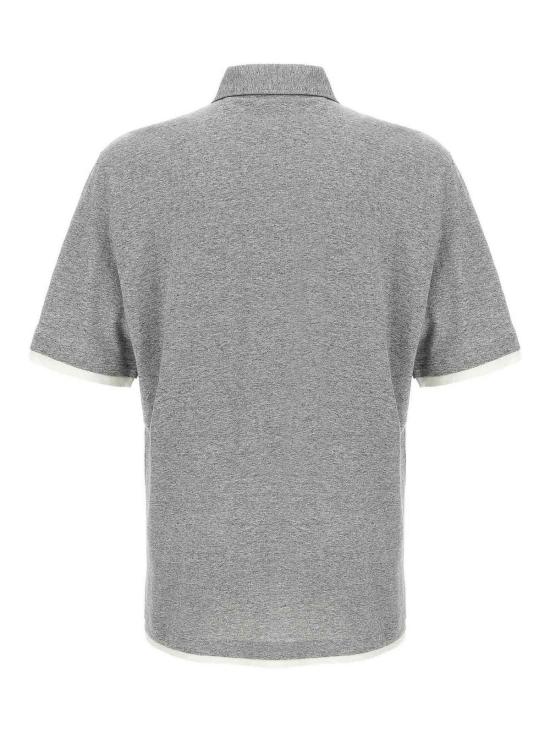25SS 브루넬로 쿠치넬리 폴로 티셔츠 MW8353966CJC56 Grey - BRUNELLO CUCINELLI