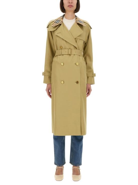  버버리 롱 체크 칼라 캐슬포드 트렌치코트 8111157 C2981 Neutrals