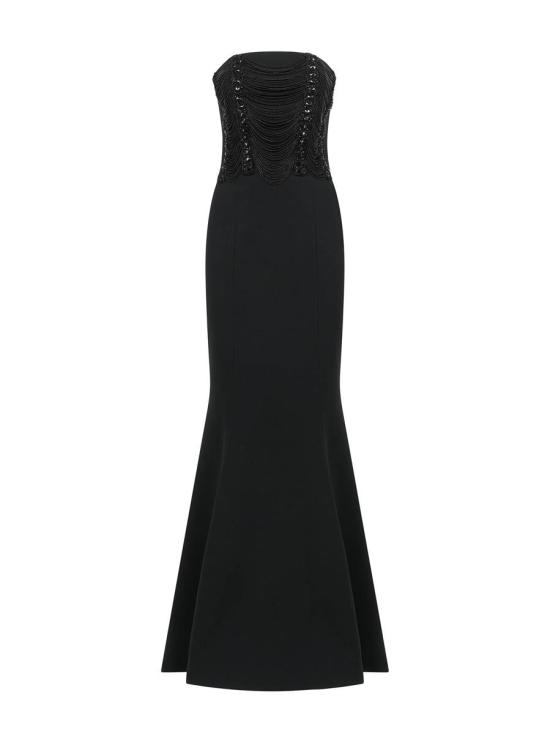 25FW 아멘쿠튀르 롱 원피스 ACW25507W25057999 Black