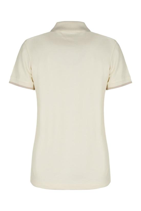 25FW 몽클레어 로고 반소매 폴로 셔츠 K2093A80000484720 034 Beige - MONCLER