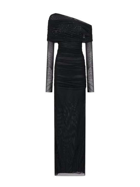 25FW 아멘쿠튀르 롱 원피스 AMW25528009 Black