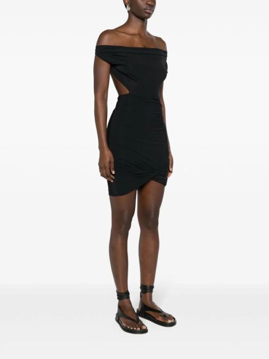 25FW 아마주인 숏 원피스 08ESTUDB DEEP BLACK - AMAZUIN