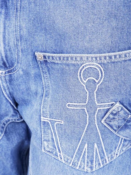 25FW JW앤더슨 트위스트 워크웨어 진 DT0102 PG1735 097 804 LIGHT BLUE - JW ANDERSON