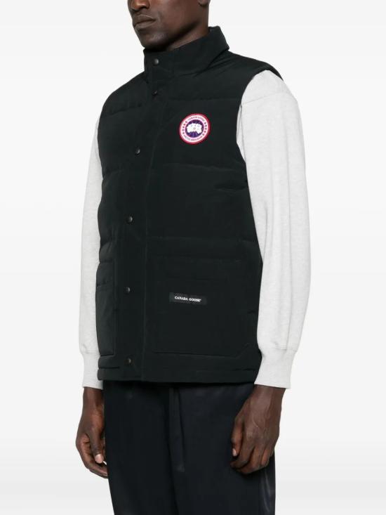 25FW 캐나다구스 프리스타일 크루 베스트 블랙 라벨 4159M9061 BLACK DOM - CANADA GOOSE