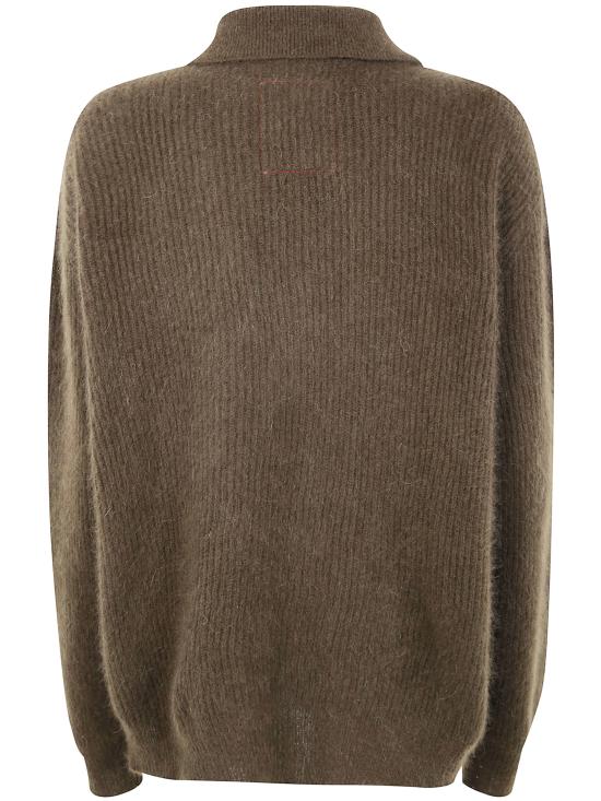 25FW 우마 왕 폴로 티셔츠 UK7165 097 UW480 ARMY GREEN - UMA WANG