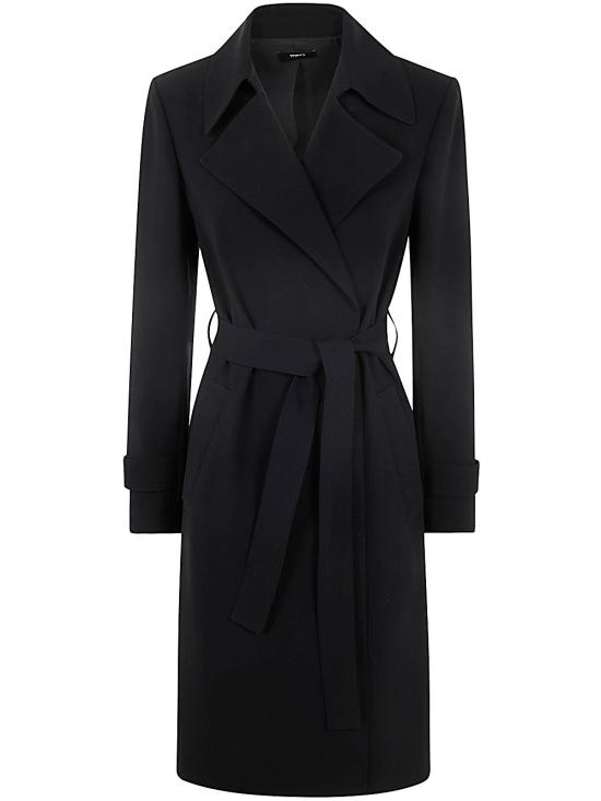 25FW 띠어리 트렌치 코트 J0709411 095 001 BLACK - THEORY