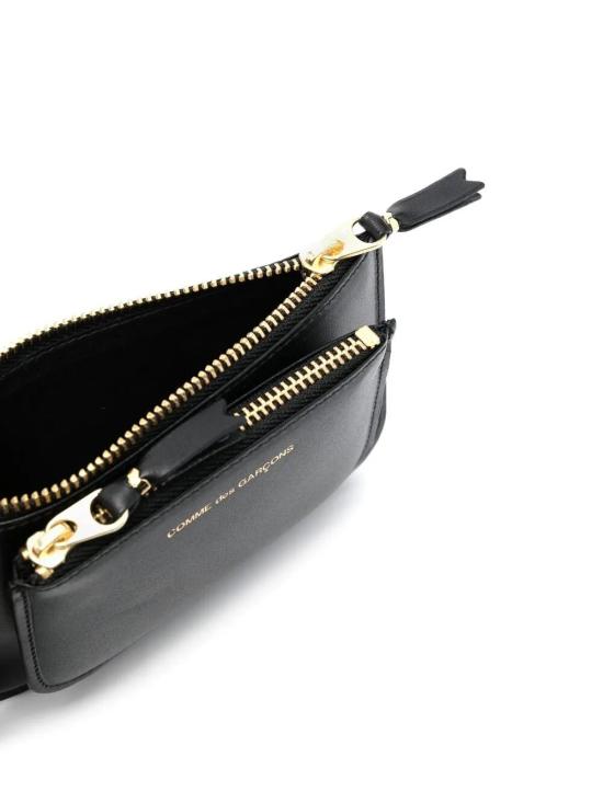 25FW 꼼데가르송 클래식 레더 라인 파우치 남성지갑 SA8100OP 097 BLACK - COMME DES GARCONS