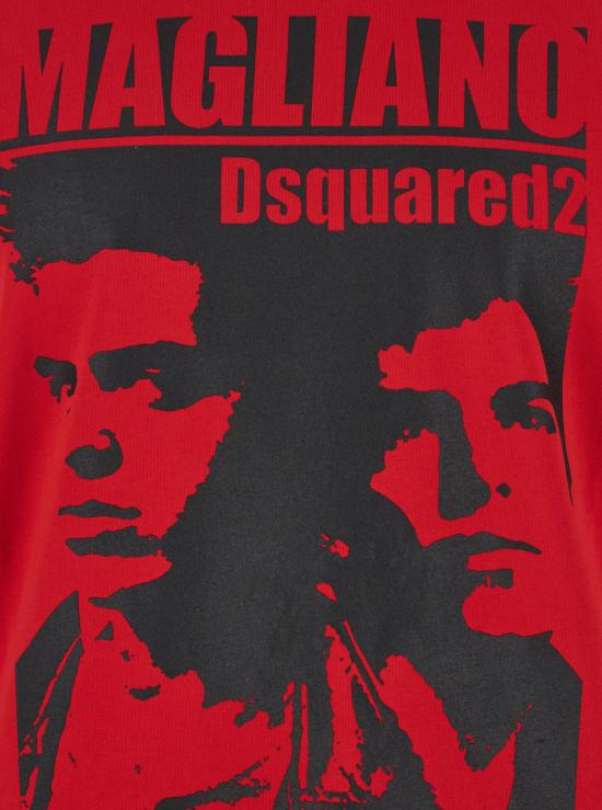 25FW 디스퀘어드2 반팔 티셔츠 S71GD1569D20035310W Red - DSQUARED2