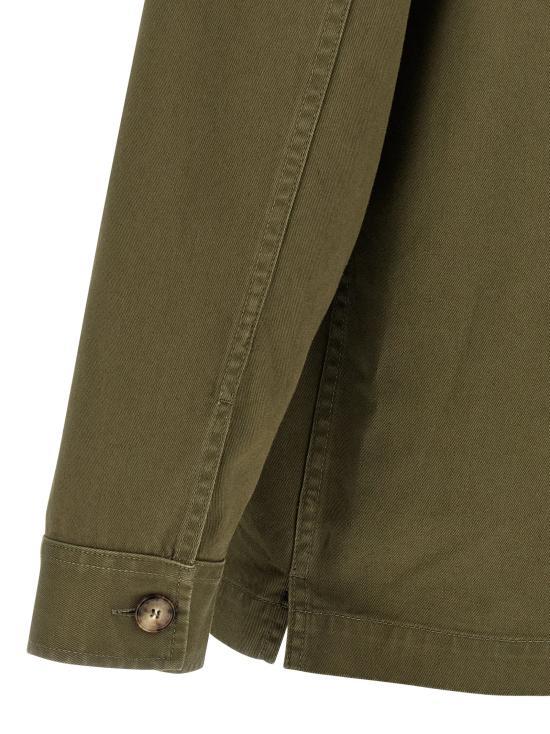 25FW 생로랑 긴팔 셔츠 838697Y253W3530 Green - SAINT LAURENT