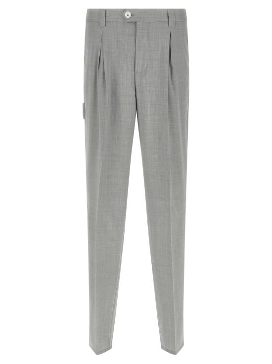 26SS 브루넬로 쿠치넬리 버진 울 다이내믹 캔버스 팬츠 MH2443030FC9100 Gray