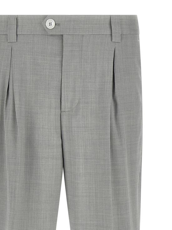 26SS 브루넬로 쿠치넬리 버진 울 다이내믹 캔버스 팬츠 MH2443030FC9100 Gray - BRUNELLO CUCINELLI