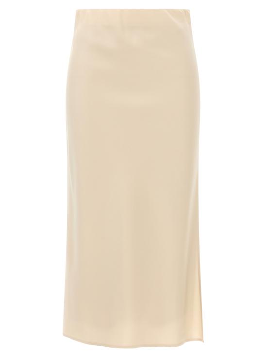 25FW 브루넬로 쿠치넬리 미디 스커트 M0H38G3414C9597 Beige