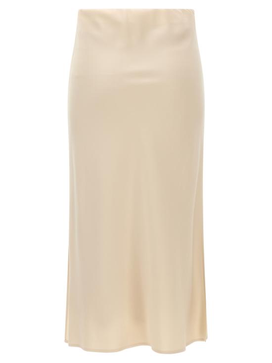 25FW 브루넬로 쿠치넬리 미디 스커트 M0H38G3414C9597 Beige - BRUNELLO CUCINELLI