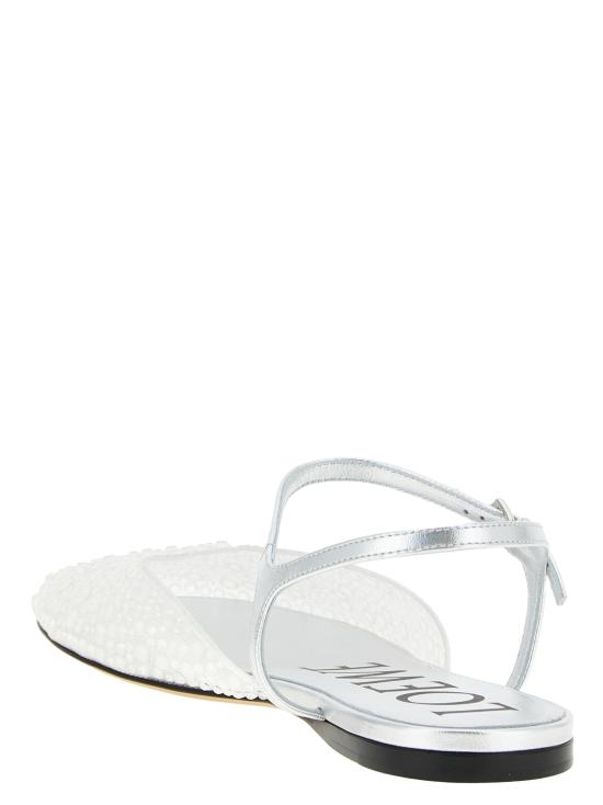 25FW 로에베 플랫 슈즈 LLST466X149980 White - LOEWE