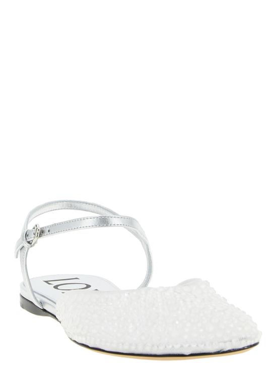 25FW 로에베 플랫 슈즈 LLST466X149980 White - LOEWE