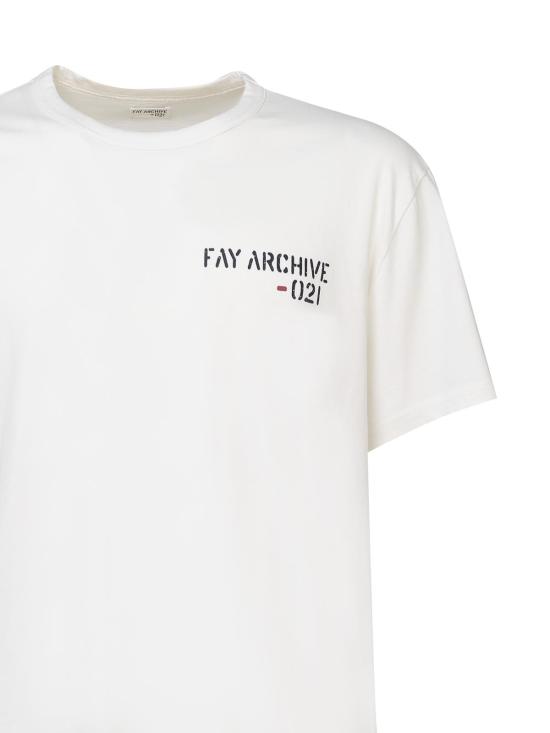  페이 반팔 티셔츠 MPMB346105LTGGB004 White - FAY