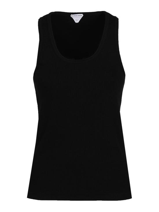  보테가베네타 민소매 티셔츠 715043V2I501000 Black