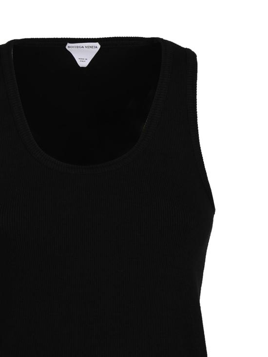  보테가베네타 민소매 티셔츠 715043V2I501000 Black - BOTTEGA VENETA