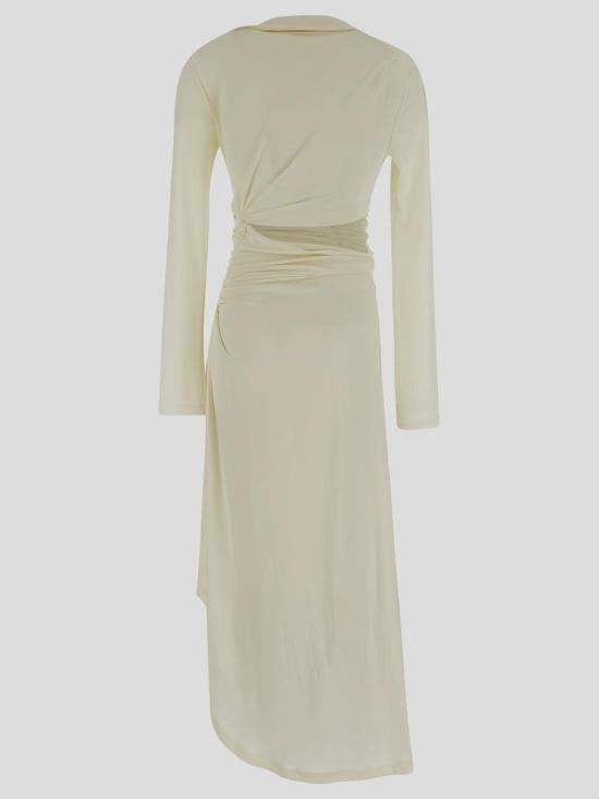  오프화이트 미디 스커트 OWDB455S23FAB0010400 White - OFF WHITE