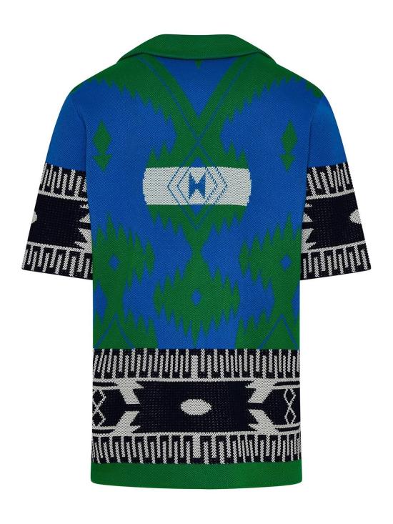  알라누이 반팔 셔츠 LMHA037S23KNI0024557 Multicolour - ALANUI