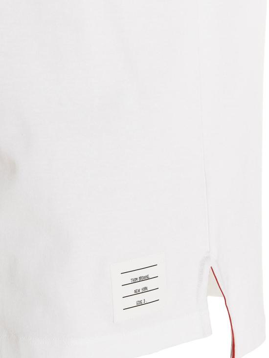  톰브라운 반팔 티셔츠 MJS221AJ0058100 White - THOM BROWNE